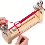 1PC Wooden Jig Bracelet Maker Adjustable Paracord Jig Handmade Bracelet Maker U Shape Wooden Frame Bracelet Jig Kit Diy Wristban
