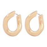 Goldair Gold Oversized Statement Hoop Earrings