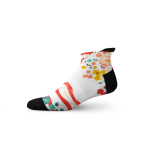 Ditsy White Tab Socks - Large