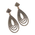 Goldair Gold Shell Teardrop Earrings
