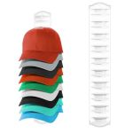 Mskei Hat Organizer For Baseball Caps On The Wall Adhesive Hat Storage Rack Ball Cap Hooks Display Vertical Hat Hanger Holder Fo