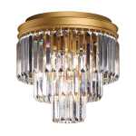 Cherie Crystal Chandelier Gold Black - Black