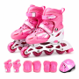 Kids Inline Skateskids Adjustable Roller Blades With Protective Gear Set