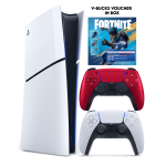 Sony PS5 Slim Digital+ Fortnite Flowering Chaos Voucher + PS5 Dual Sense Volcanic Red
