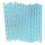Plastic Blue Stripe Straws Pack Of 25