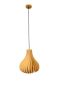 Modern Wooden Ripple Pendant Light - E27 Dining Lamp