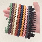 7PCS Non-slip Matte Wave Hair Hoops Mixed Colors Elegant & Cute Thin Hairbands Fashionable Hair Accessories For Women