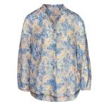 Leopard Butterfly Print Shirt - Sky L xl