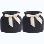 2 Pack - Cute Decorative Planter Pot With Bow