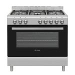 ELBA 04 96CL827-2 Gas Stove 5 Burner - Electric Oven - 90CM Stainless Steel