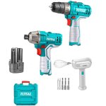 Total Tools Total - 12V Combo 3PC Drill Impact Driver Mixer