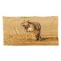 Lion Cub Right Large Fleece Blanket By Fanie Heymans