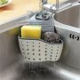 Versatile Silicone Sink Caddy With Adjustable Strap - Space-saving Kitchen & Bathroom Organizer For Sponges Brushes & More