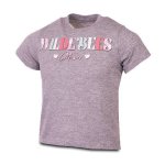 WBG100 Grey Mel Glitter Rainbow Meisie Tee - 7 To 8