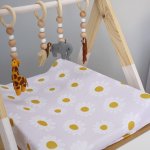 Changing Mat Cover Mustard Grey Daisy Set