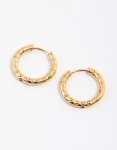 Goldair Gold Plated Surgical Steel Bold Oval Hoop Earrings
