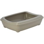 Moderna Arist-o-tray Litter Tray With Rim - Grey medium Waggs Online Pet Shop
