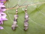 Tourmalinated Quartz Earrings