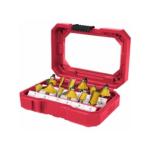 Tork Craft Router Bit Set 12PC 1 4' Shank Hard Case TC20508