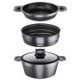 Set: Pan/saucepan + Pot + Colander/steamer + Lid - Pepe Multi-pot