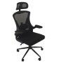 Highback Deluxe Office Chair AH571A W/headrest-blk