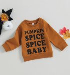 Pumpkin Spice Baby Long Sleeve Top Gender Neutral
