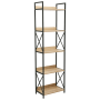Scandanavian Tall Bookcase With Steel Frame