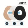 Dexcom G7 Cgm Sensor Adhesive Patches - 20PCS Sweat-resistant Medical Tape Pre-cut For Easy Application Continuous Glucose Monitoring Stickers In Nude Black & Clear