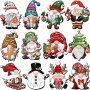 24PCS Christmas Wooden Home Party Decorations Indoor Outdoor Holiday Party Supplies Send Friends Relatives Gift Pendants With Rope Eid Al-adha Mubarak