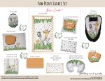 Cot Duvet Bedding Paw Print Safari Set