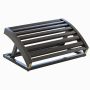 Foot Rest For Under Desk At Work - Adjustable Black Bamboo Footrest For Office And Couch