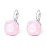 Pink Acrylic Earrings With Floating Effect