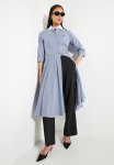Pringle Gen Striped Shirt Dress - Royal Blue & White