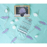 Kikki & Frankie Bunting Pink Feathers