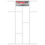 Burglar Bar 460X700MM Brick White Xpanda