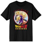 Dragon Ball Z Anime Characters Group Shot Mens Black Graphic Tee Shirt - M
