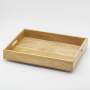 Terra Mango Wood Square Tray With Handles - Large 40 X 29.5 X 5.5CM