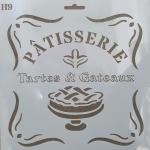 Tartes And Gateaux Stencil 300X285