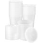 24 Piece Reusable Food Storage Containers Lids Meal Prep 900ML
