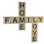 Family Love Home - Scrabble Blocks Style Self Adhesive Wall Art