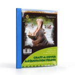 Craft-a-cover Quotation Folder Blue Dafrique