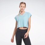 Reebok Women's Perforated Tee - Blue Pearl - XS