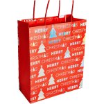 Red Christmas Shine Gift Bag Medium