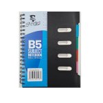 Dafrique B5 Subject Notebook Blk