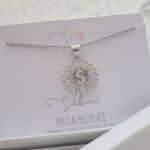 K15 - Stunning Initial Letter Necklace On Personalized Card Silver Cz Stainless Steel - S Initial - CB0111356