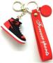 Casey High Top MINI Sneaker Design 3D Keychain Red And