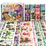 23PCS Washi Tape Set Magic & Fairy Themed Scrapbook Tape For Bullet Journal Set Colored Masking Tape For Scrapbooking Supplies J