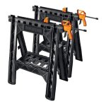 Sawhorse Twin Set Incl Bar Clamps Carton