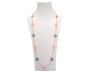 Periwinkle Station Rose Gold Necklace - Blue Amazon