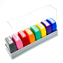English Teacher High Grading Multicolour Message Stamps Set 8PCS In Casing